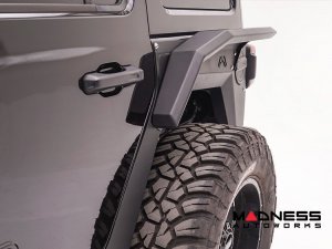 Jeep Wrangler JL Fender Flares - Fab Fours - Rear - High Arch For Base System - 4 Door Jeep Wrangler JL Fender Flares - Fab Fours - Rear - High Arch For Base System - 4 Door